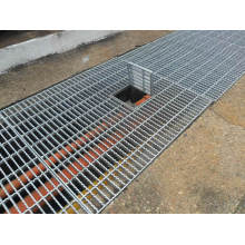 Grilles en acier de galvanisation à chaud pour couvercle de tranchée de drainage